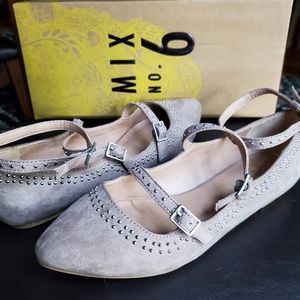 Mix No. 6 Taupe Strappy Flats